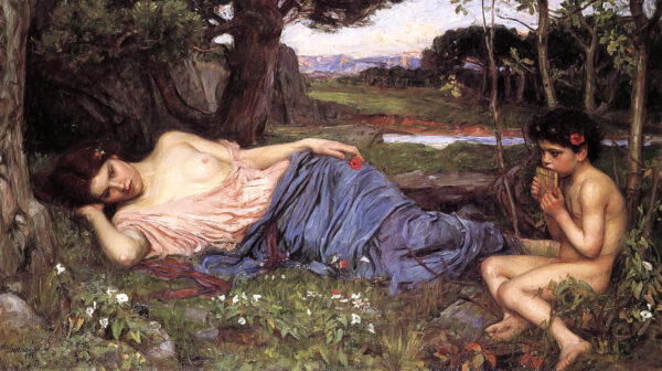 Ouvindo Minhas Doces Melodias – John William Waterhouse John William Waterhouse Artemis Reproduction