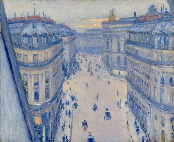 A rua Halévy vista do sexto andar – Caillebotte Gustave Caillebotte Artemis Reproduction