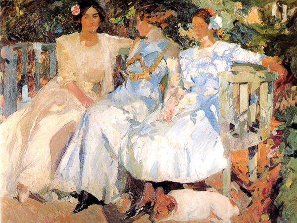 Minha esposa e minhas filhas no jardim – Sorolla Joaquín Sorolla Artemis Reproduction