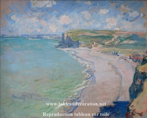 A praia em Pourville, pôr do sol – Pintura de Monet Claude Monet Artemis Reproduction