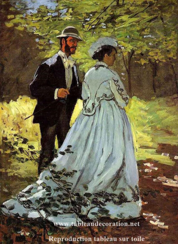 Os Passeadores – Quadro de Monet Claude Monet Artemis Reproduction