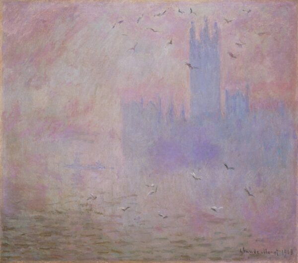 O Parlamento, gaivotas (W 1612) – Claude Monet Claude Monet Artemis Reproduction