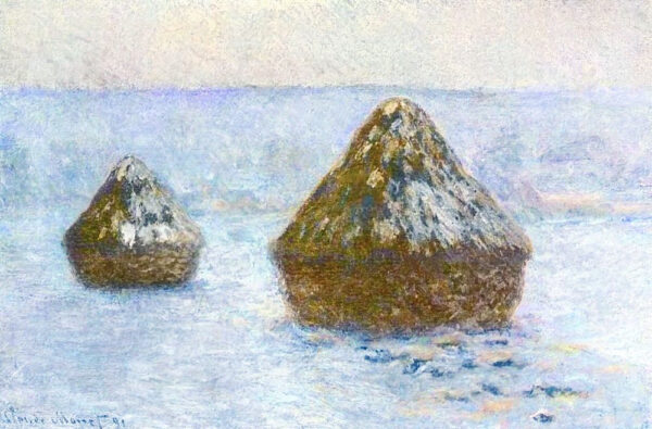 As Moinhos, Inverno de Claude Monet Claude Monet Artemis Reproduction