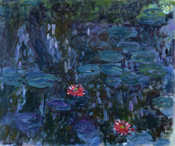 Ninféias, reflexos de salgueiro – Claude Monet “Os Nenúfares” de Claude Monet Artemis Reproduction