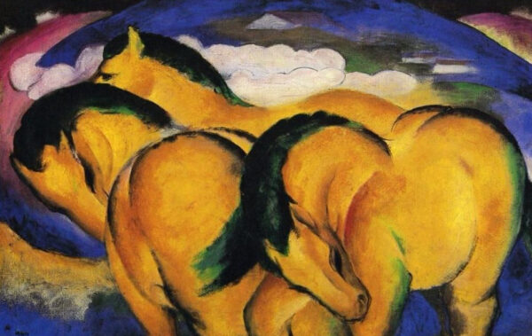 Cavalos pequenos amarelos – Franz Marc Franz Marc Artemis Reproduction