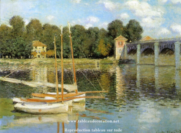 A Ponte de Argenteuil – Quadro de Claude Monet barco Claude Monet Artemis Reproduction