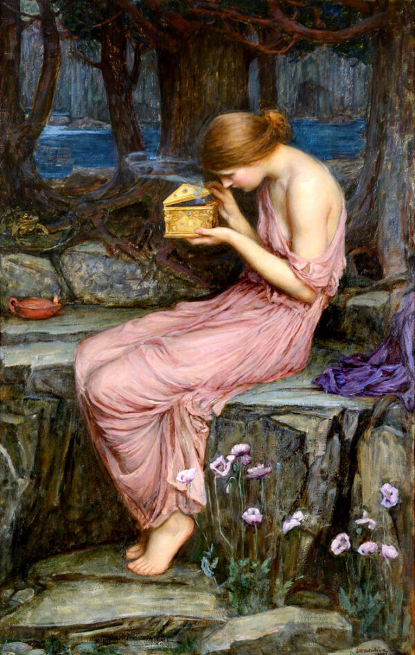 Psique Abrindo a Caixa Dourada – John William Waterhouse John William Waterhouse Artemis Reproduction