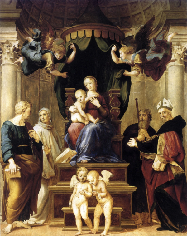 A Madona sob o Alpendre – Raphaël (pintor) Rafael Sanzio Artemis Reproduction