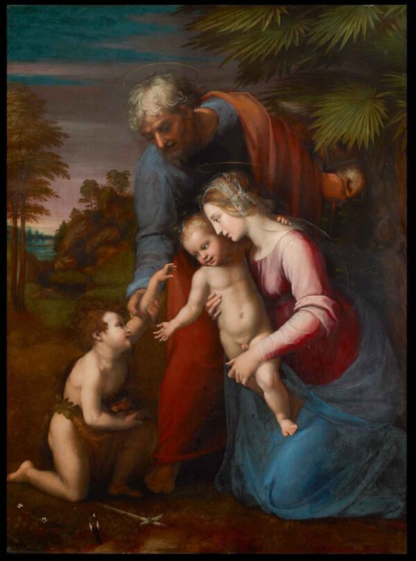 Família Santa com o pequeno Jean – Raphaël (pintor) Rafael Sanzio Artemis Reproduction