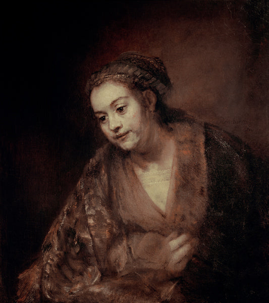 Demi-figura de uma mulher – Rembrandt van Rijn Rembrandt van Rijn Artemis Reproduction