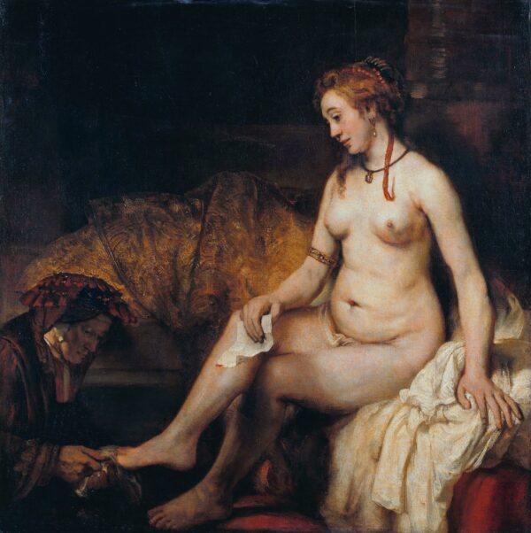 Bethsabée no banho segurando a carta de Davi – Rembrandt van Rijn Rembrandt van Rijn Artemis Reproduction