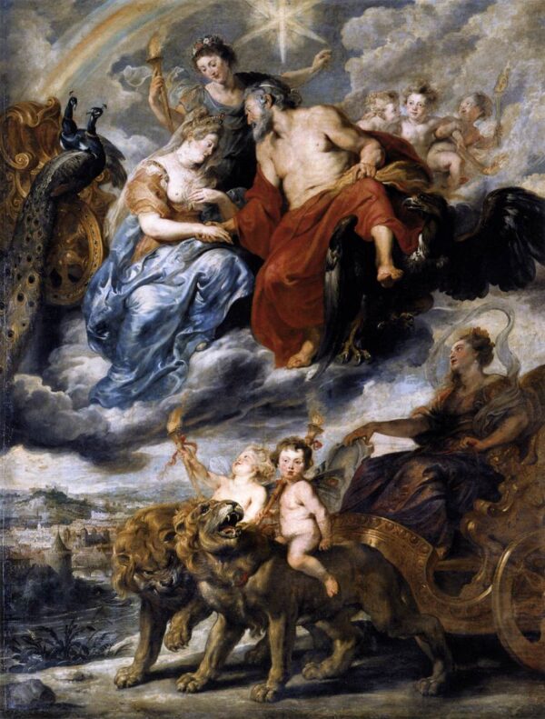 A reunião de Maria de Médici e Henrique IV em Lyon (O ciclo Maria de Médici) – Peter Paul Rubens Peter Paul Rubens Artemis Reproduction