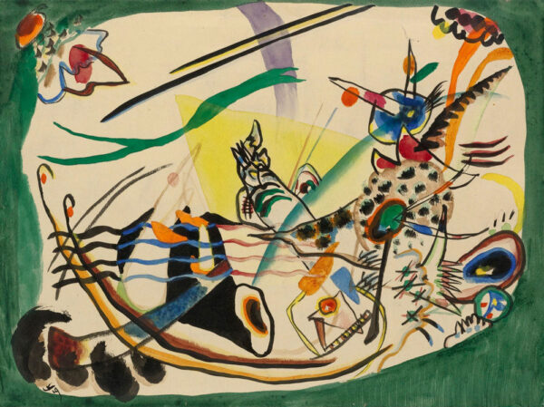 Estudo para a borda verde 1919 – Vassily Kandinsky Wassily Kandinsky Artemis Reproduction