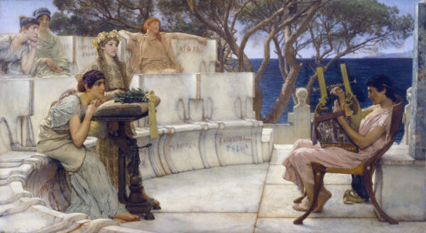 Sáfo e Alcaeus – Lawrence Alma-Tadema Lawrence Alma-Tadema Artemis Reproduction