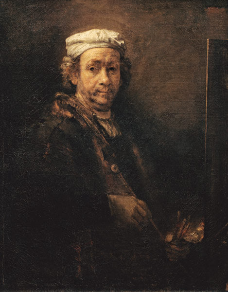 Autorretrato diante do cavalete – Rembrandt van Rijn Rembrandt van Rijn Artemis Reproduction