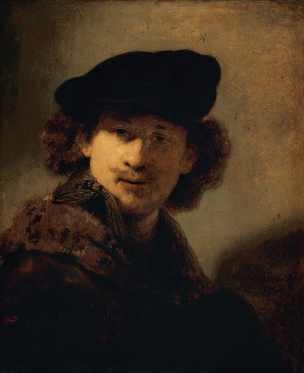 Autorretrato com boina de veludo – Rembrandt van Rijn Rembrandt van Rijn Artemis Reproduction