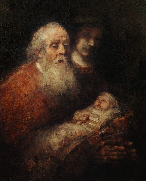 Simão com o pequeno Jesus – Rembrandt van Rijn Rembrandt van Rijn Artemis Reproduction