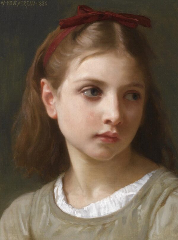 Uma menina pequena – William Bouguereau William Bouguereau Artemis Reproduction