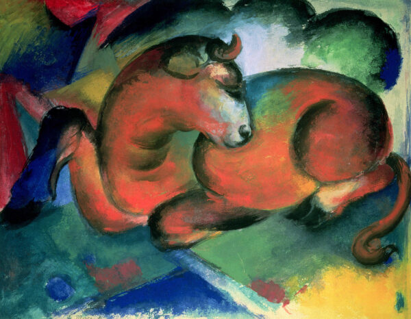 O touro vermelho – Franz Marc Franz Marc Artemis Reproduction