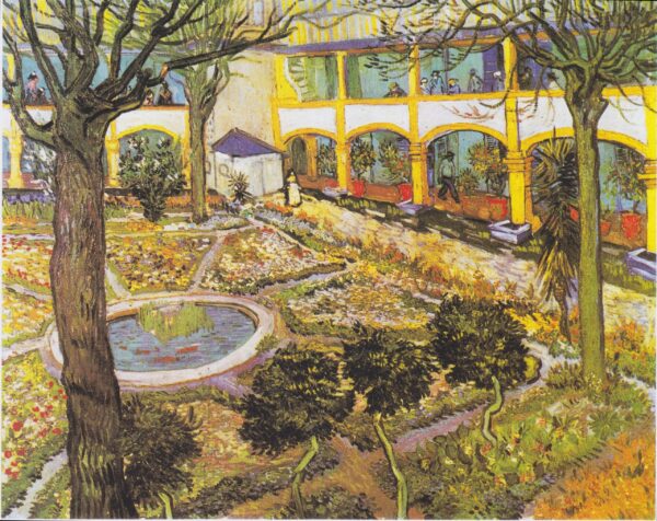 O jardim do hospital em Arles – Van Gogh Vincent Van Gogh Artemis Reproduction