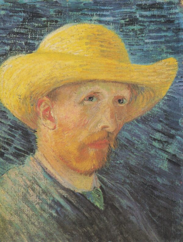 Autorretrato com chapéu de palha – Van Gogh Série de autorretratos de Vincent van Gogh Artemis Reproduction