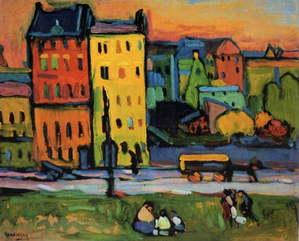 Casas em Munique – Vassily Kandinsky Wassily Kandinsky Artemis Reproduction