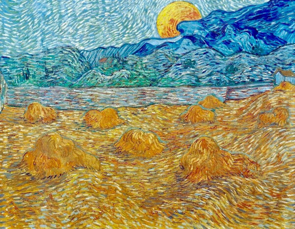 Paisagem da noite ao nascer da lua – Van Gogh Vincent Van Gogh Artemis Reproduction