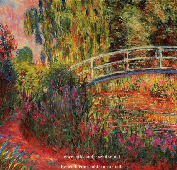 Tableau da ponte japonesa – Monet Claude Monet Artemis Reproduction