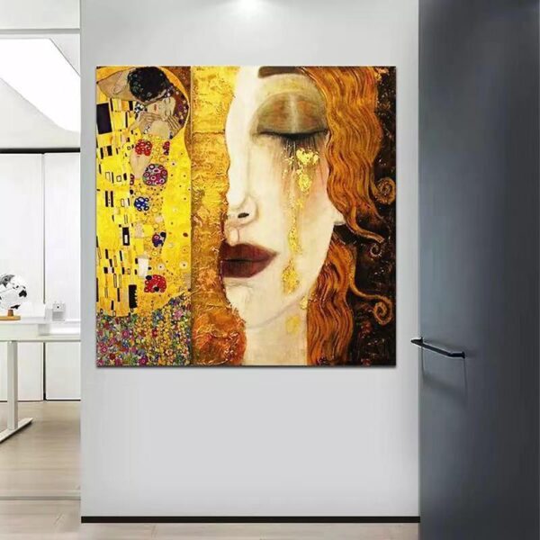 As lágrimas de ouro – Gustav Klimt (personalizado) Gustav Klimt Artemis Reproduction 2