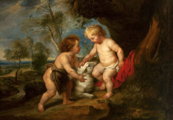 O Menino Jesus e São João Batista criança – Peter Paul Rubens Peter Paul Rubens Artemis Reproduction