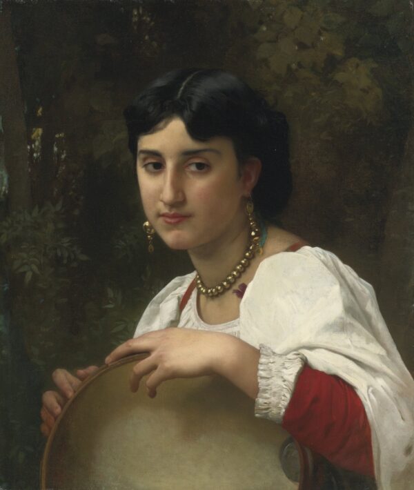 Mulher italiana com pandeiro – William Bouguereau William Bouguereau Artemis Reproduction