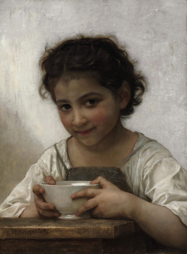 Sopa de Leite – William Bouguereau William Bouguereau Artemis Reproduction