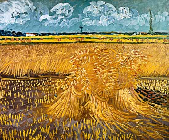 Campo de trigo com feixes – Van Gogh Vincent Van Gogh Artemis Reproduction