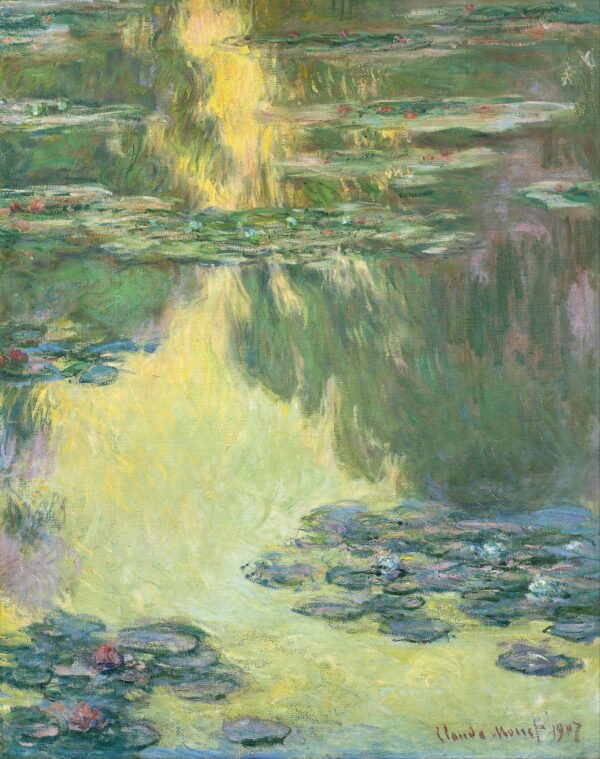 Ninféias 1907 – Claude Monet “Os Nenúfares” de Claude Monet Artemis Reproduction