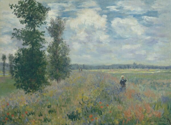 Campos de papoulas perto de Argenteuil 1875 – Claude Monet Claude Monet Artemis Reproduction