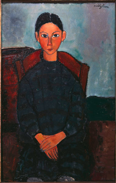 Menina com um avental preto – Amadeo Modigliani Artemis Reproduction