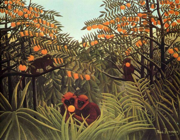 Macacos na Laranjeira – Henri Rousseau Henri Rousseau Artemis Reproduction