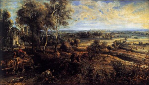 Vista de Het Steen ao amanhecer – Peter Paul Rubens Peter Paul Rubens Artemis Reproduction