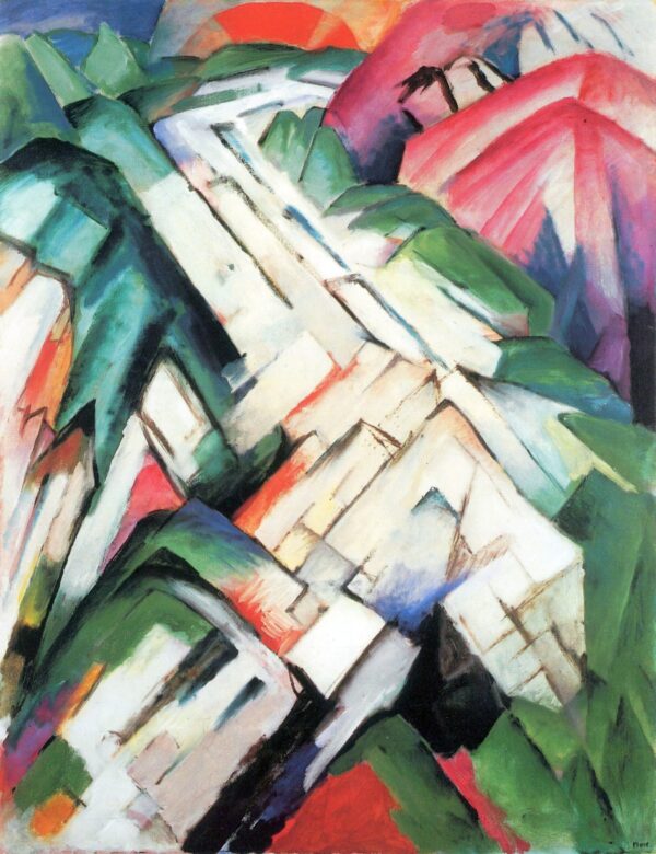 Paisagem de Montanha – Franz Marc Franz Marc Artemis Reproduction