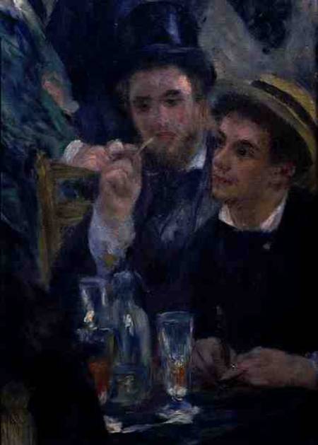 Baile no Moulin de la Galette, detalhe de dois homens sentados – Pierre-Auguste Renoir Pierre-Auguste Renoir Artemis Reproduction