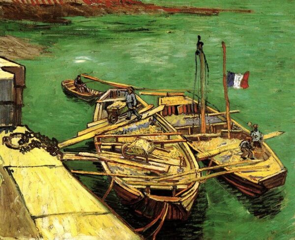 Os barcos amarrados – Van Gogh Vincent Van Gogh Artemis Reproduction