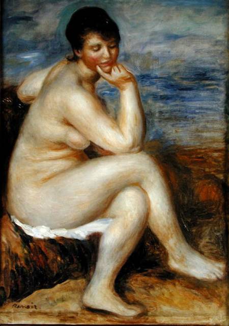 Banho sentado em uma rocha – Pierre-Auguste Renoir Pierre-Auguste Renoir Artemis Reproduction