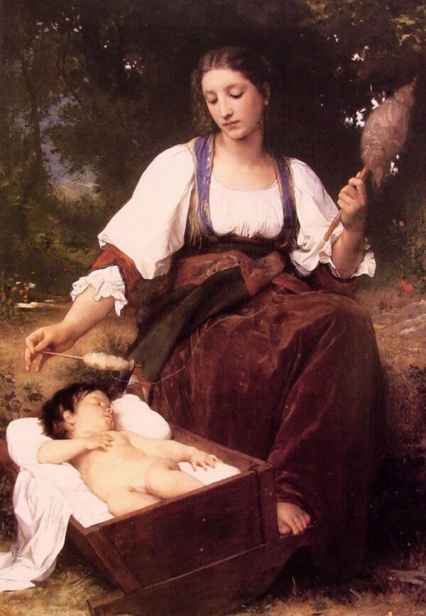 Berceuse – William Bouguereau William Bouguereau Artemis Reproduction