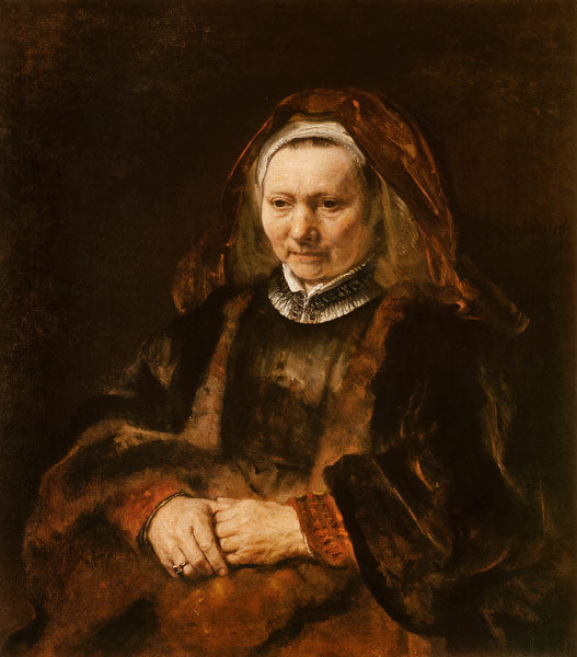 Retrato de uma mulher idosa – Rembrandt van Rijn Rembrandt van Rijn Artemis Reproduction