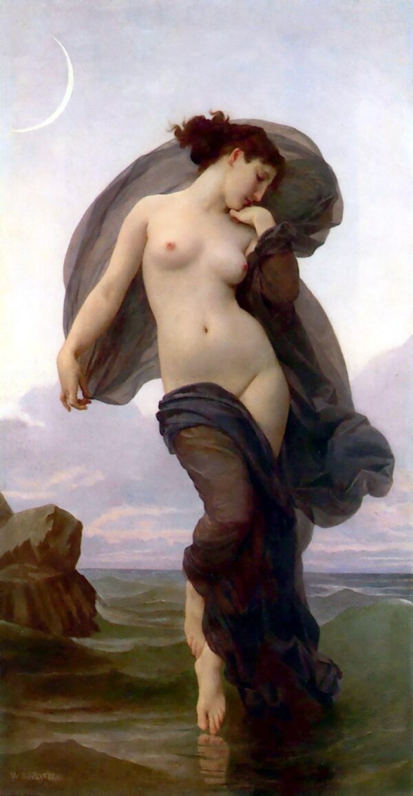 Humor Crepuscular, Crepuscular ou do Anoitecer – William Bouguereau Quadros Populares Artemis Reproduction