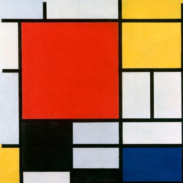 Composição II em vermelho, azul e amarelo – Mondrian Piet Mondrian Artemis Reproduction