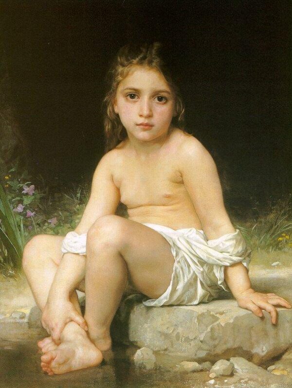 Criança no Banho – William Bouguereau William Bouguereau Artemis Reproduction