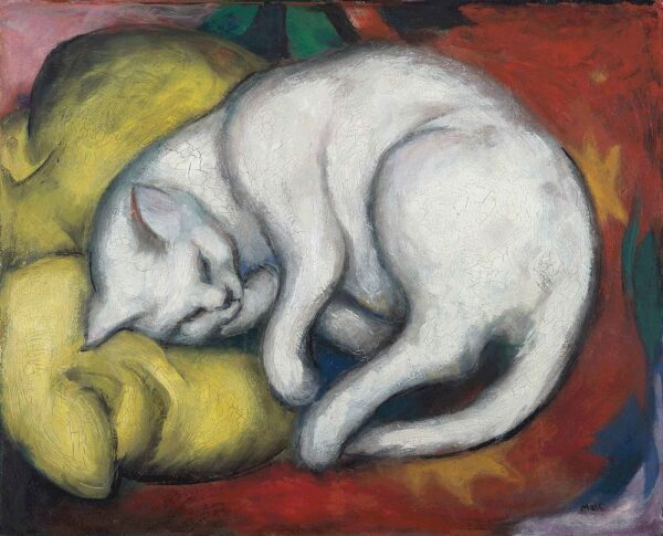 O gato branco – Franz Marc Franz Marc Artemis Reproduction