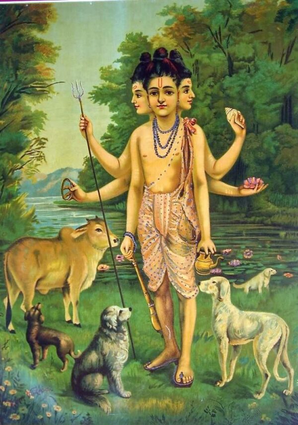 Dattatreya – Ravi Varmâ Artemis Reproduction