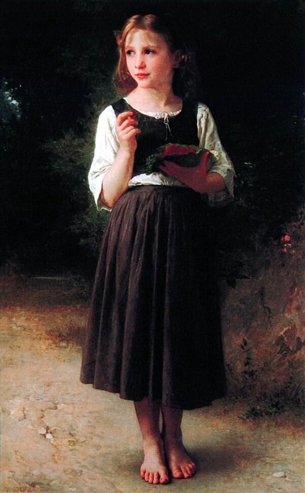 A menina das framboesas – William Bouguereau William Bouguereau Artemis Reproduction